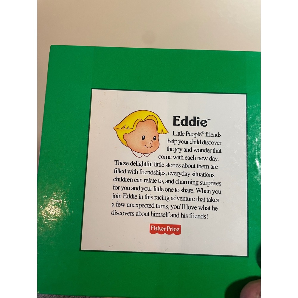 Fisher-Price Little People Board Book Set Sarah Lynn Eddie Big Race 2 Books - Picture 5 of 5